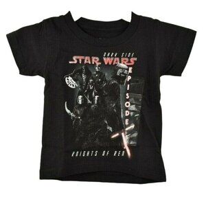 Mad Engine Kids 2T Black T-Shirt Star Wars Knights of Ren Episode IX New